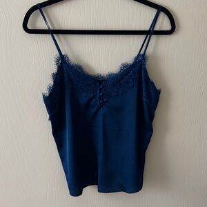 Abercrombie & Fitch Navy Lace Cami Top (NWOT)